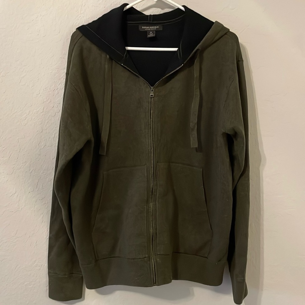 Mens Banana Republic Sweater Hoodie Supima Cotton
